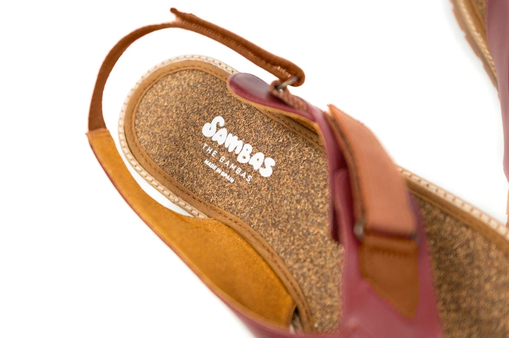 Босоногие сандалии Sambas the bambas Vesta — бордовые, фото 6