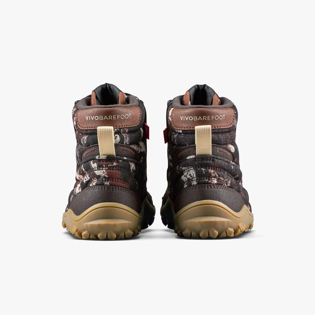 Ботинки Vivobarefoot Tracker Tova Mid — женская модель, серо-коричневый с узором, фото 5