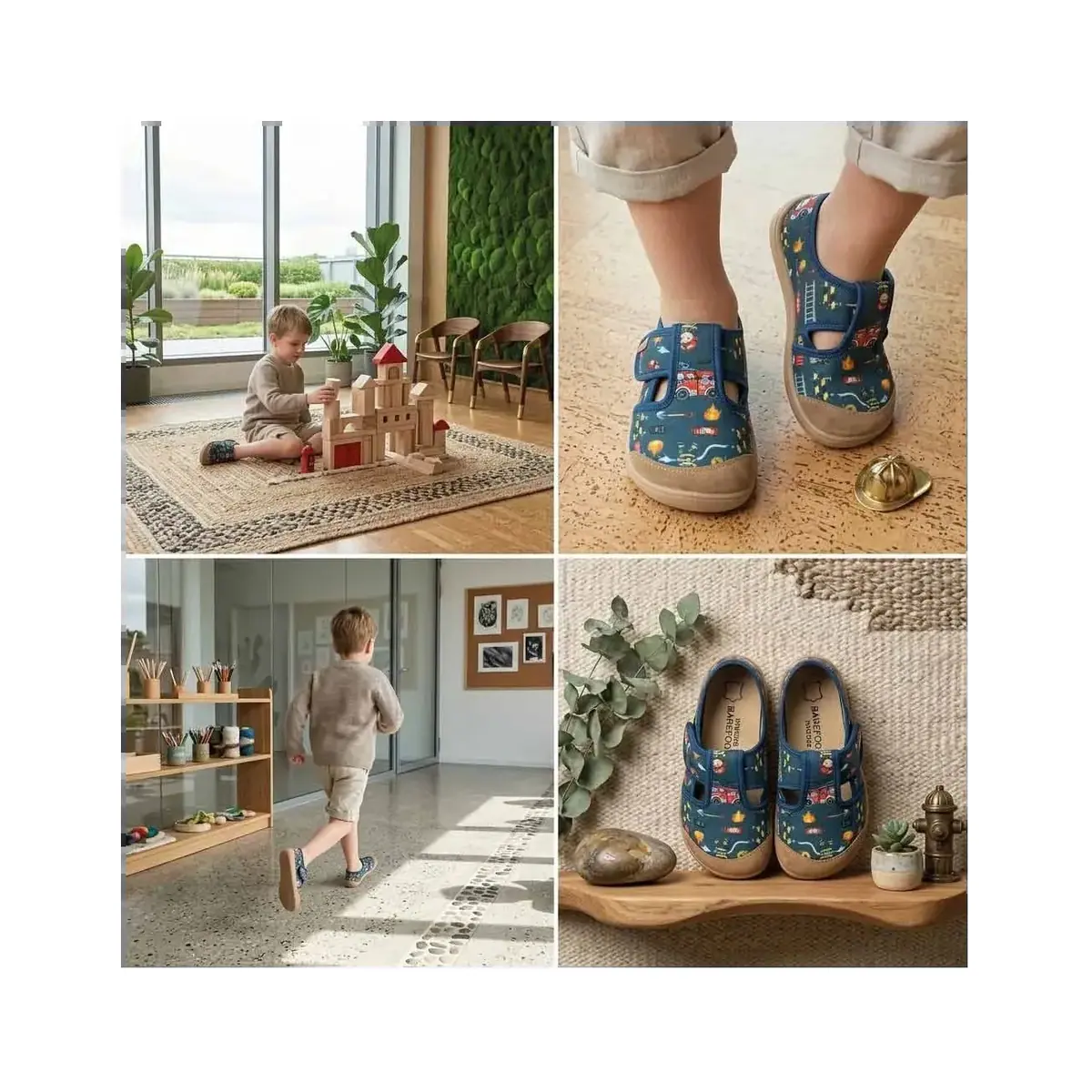 Детская обувь Raweks Joy J01 — тёмно-синие с пожарной машиной, фото 2