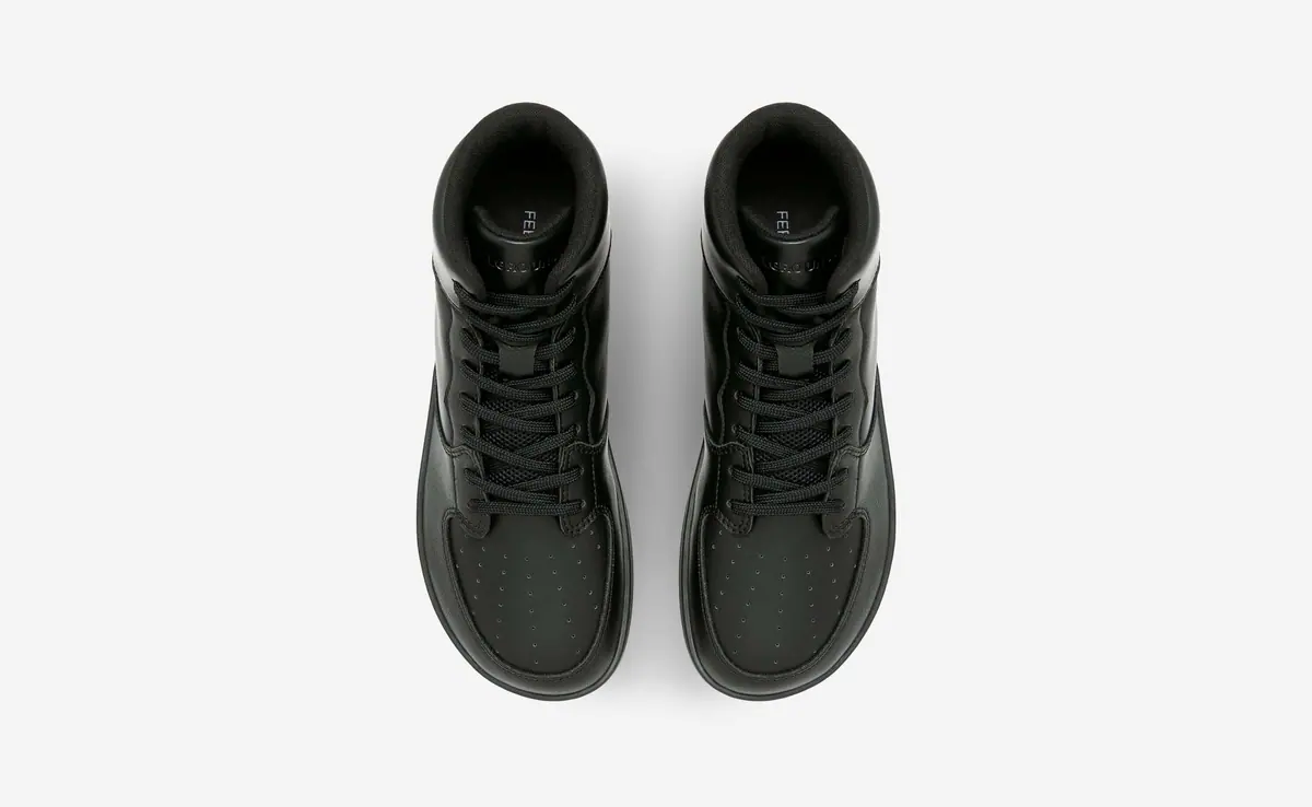 Босоногие кроссовки Feelgrounds Courtside Mid — чёрный, фото 3