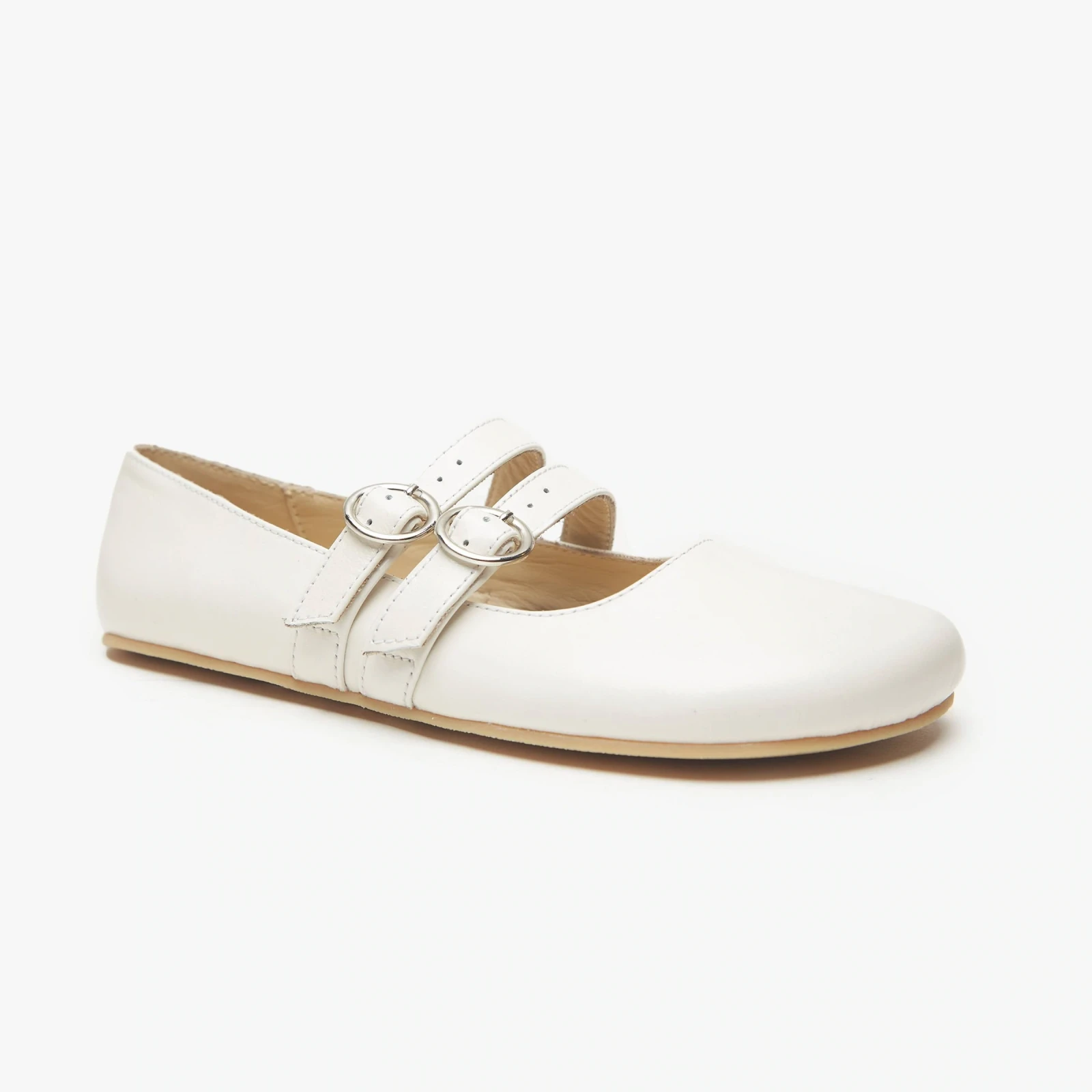 Босоногие туфли Origo Double Strap Mary Jane — лаковый меловой