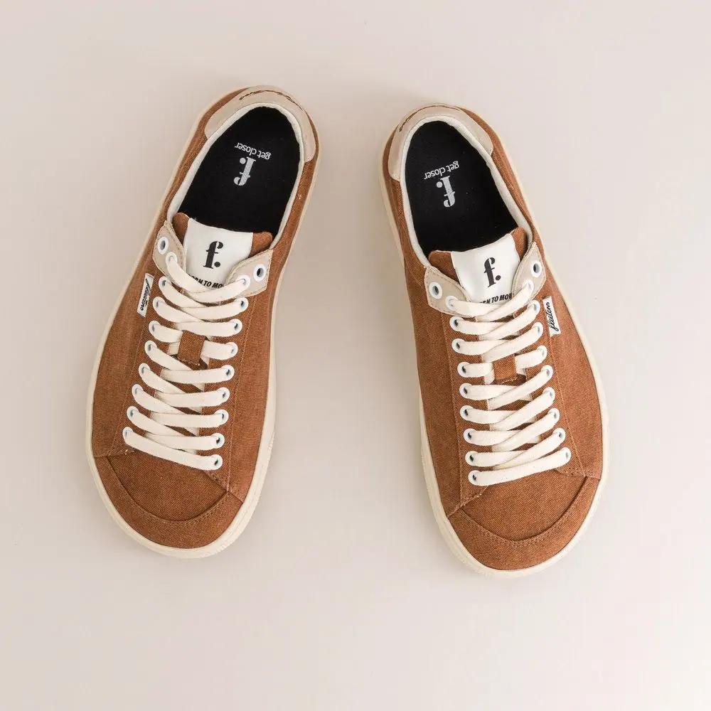 Босоногие кроссовки Fleeters Peach — рыжий канвас, фото 7